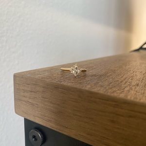 Handmade Marquise diamond engagement ring